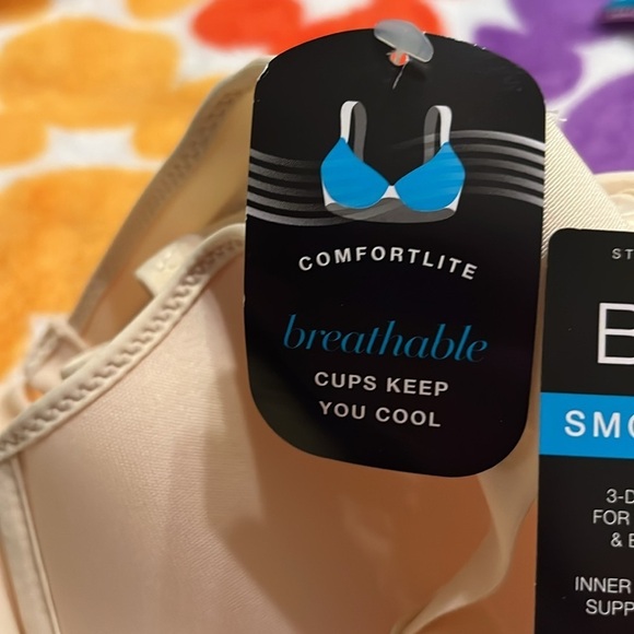 NWT Bali Women's Underwire, One Smooth U Ultra Light T-Shirt, Convertible Bra - Picture 9 of 10